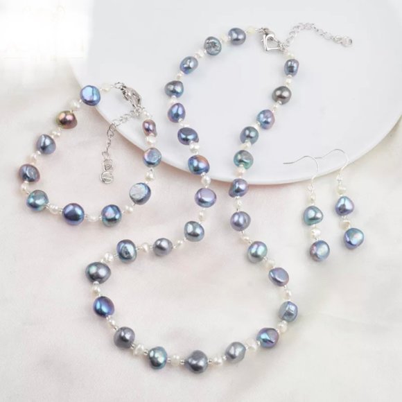 Jewelry - Genuine Baroque Pearl Jewelry Set